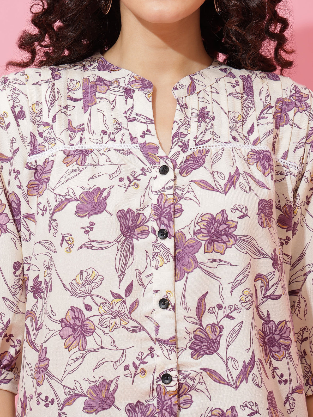 Royal Bloom Printed Top