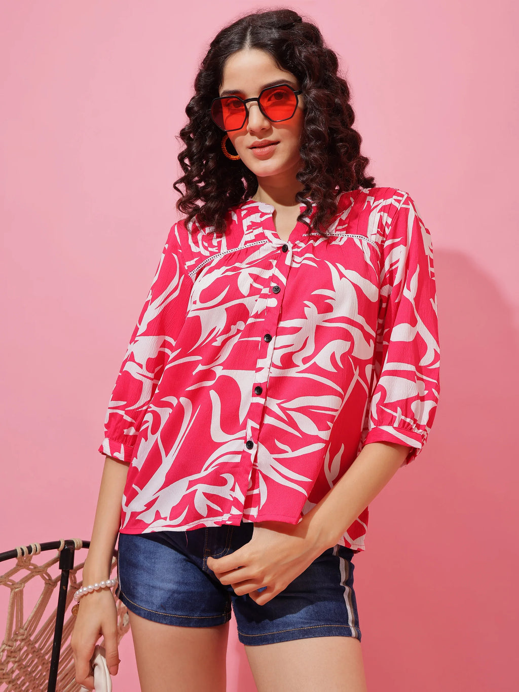 Blush Charm Printed Top