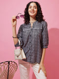 Midnight Charm Printed Top