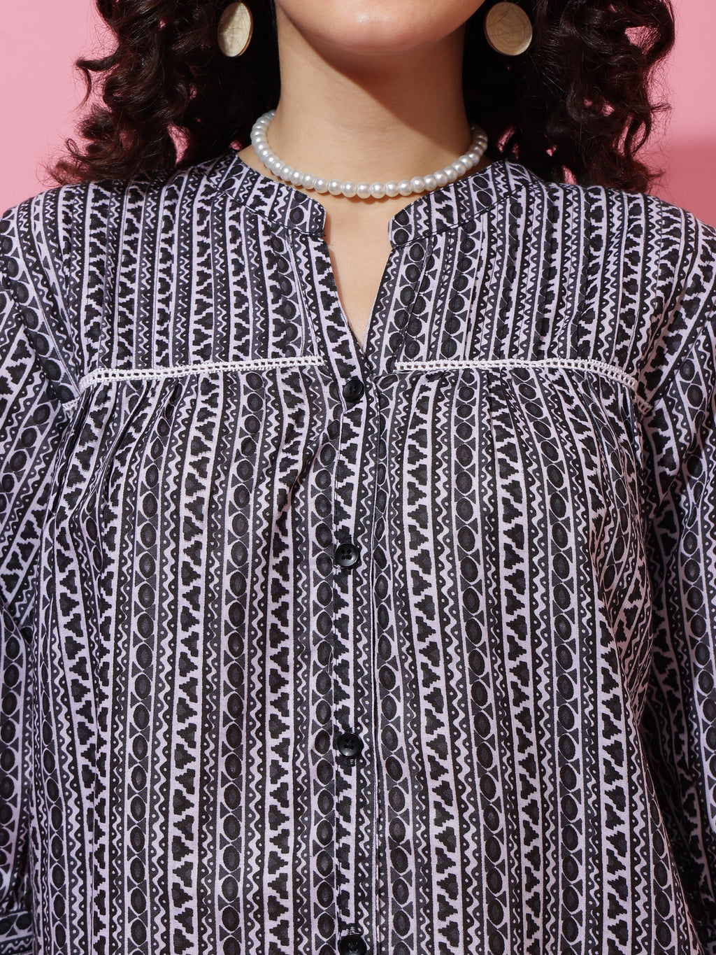 Midnight Charm Printed Top