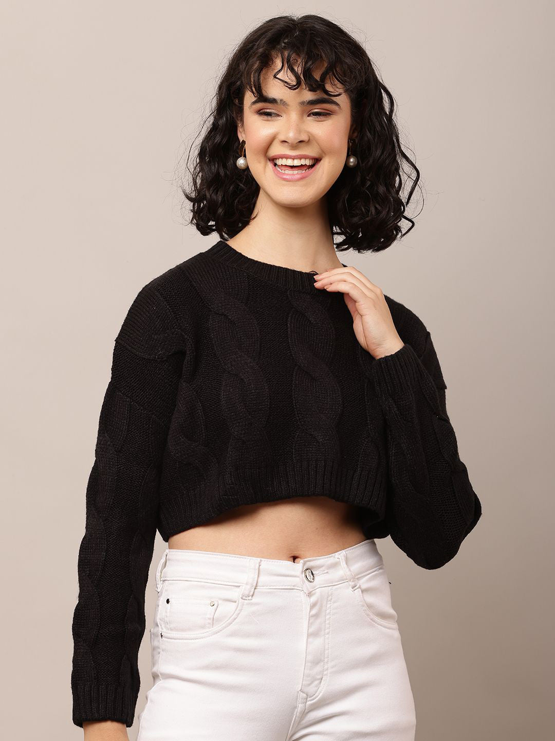 Midnight Cozy Round Neck Pullover
