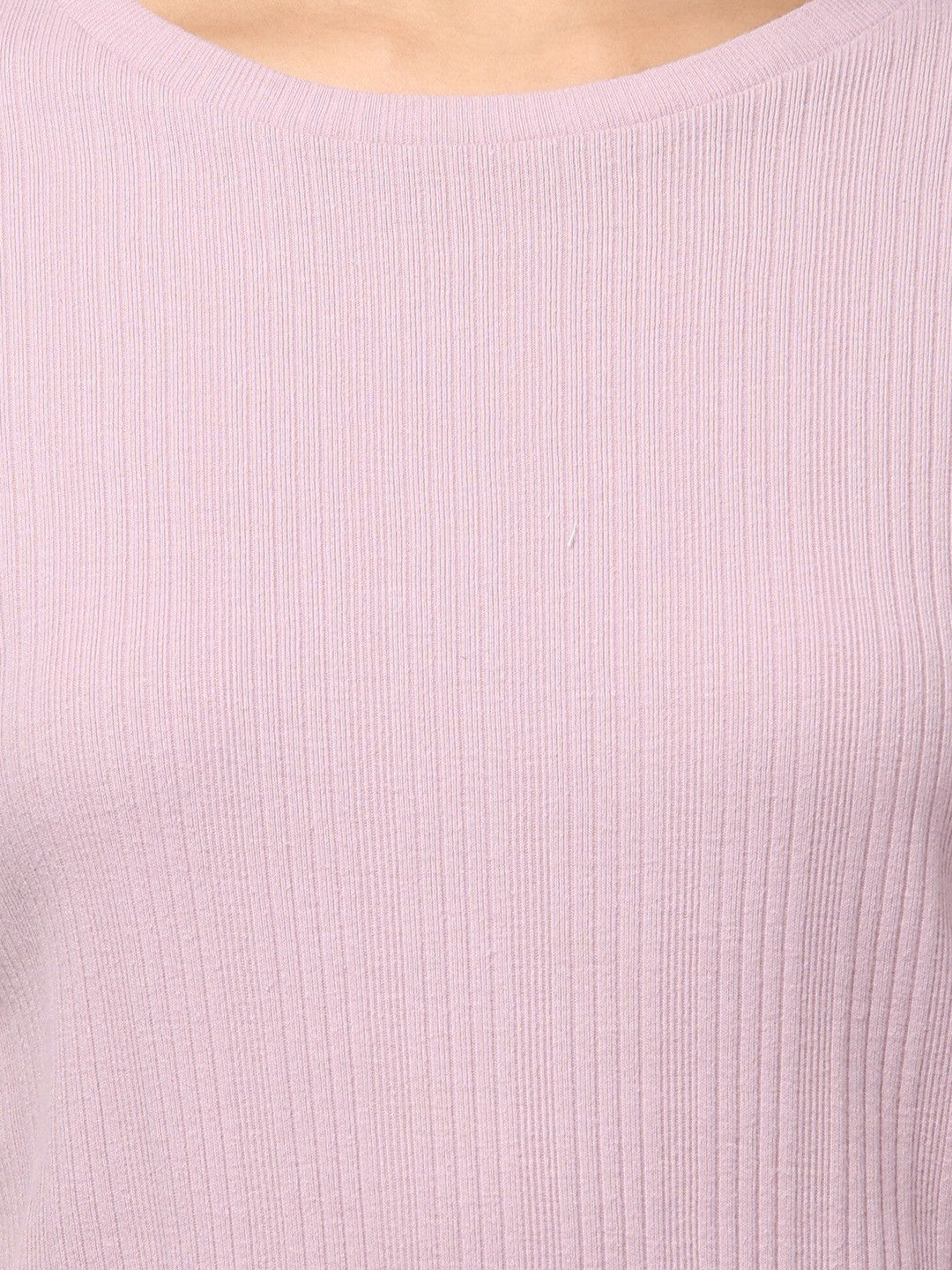 Stylish Mauve Cotton Stretch T-Shirt Dress