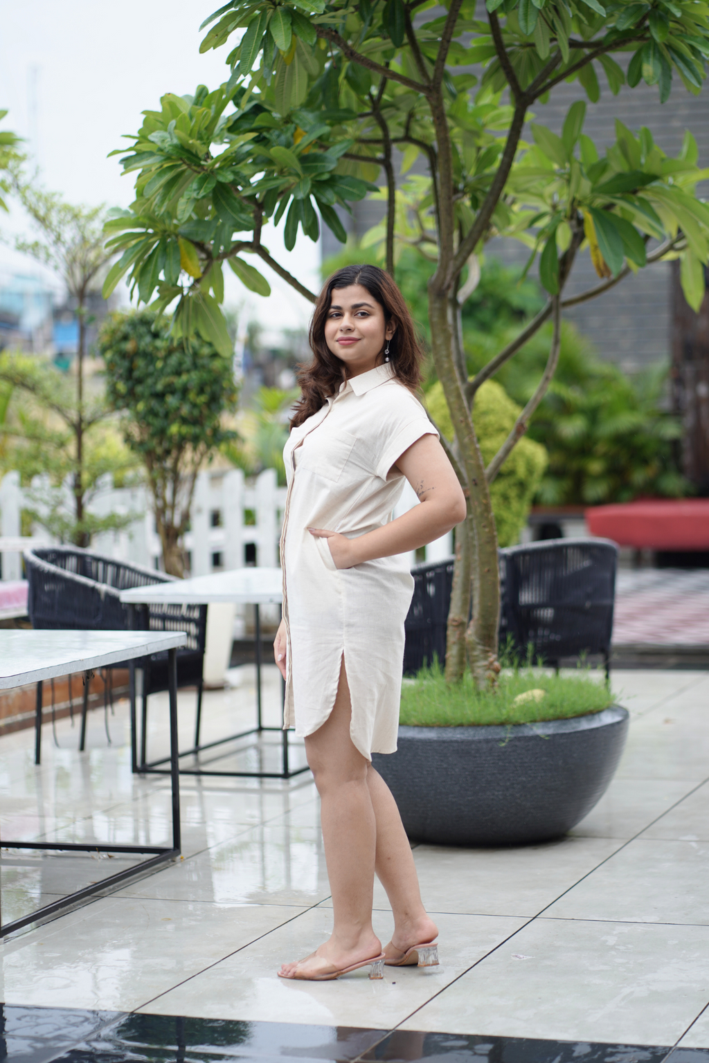 Breezy Linen Shirt Dress