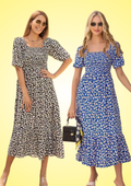 Classy Printed Maxi Dress Combo 1