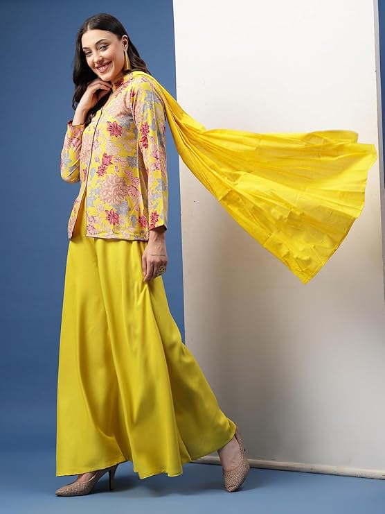 Sunshine Blossom Floral Kurta Set