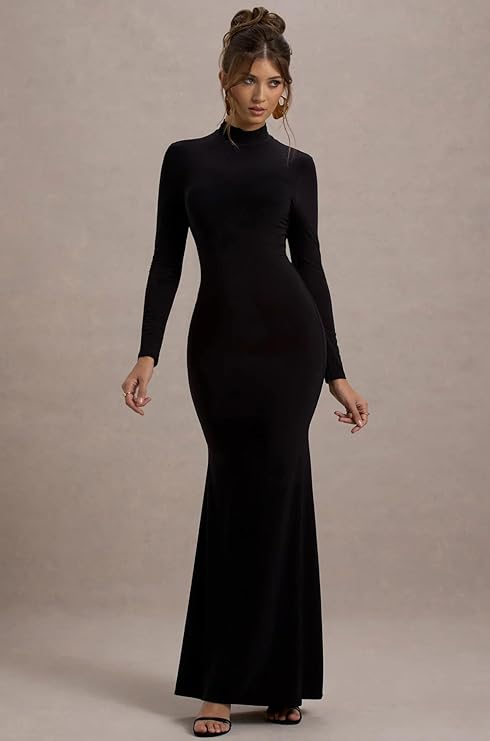 Obsidian Allure Bodycon Dress