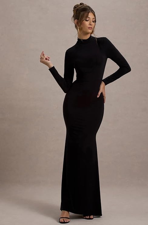 Obsidian Allure Bodycon Dress