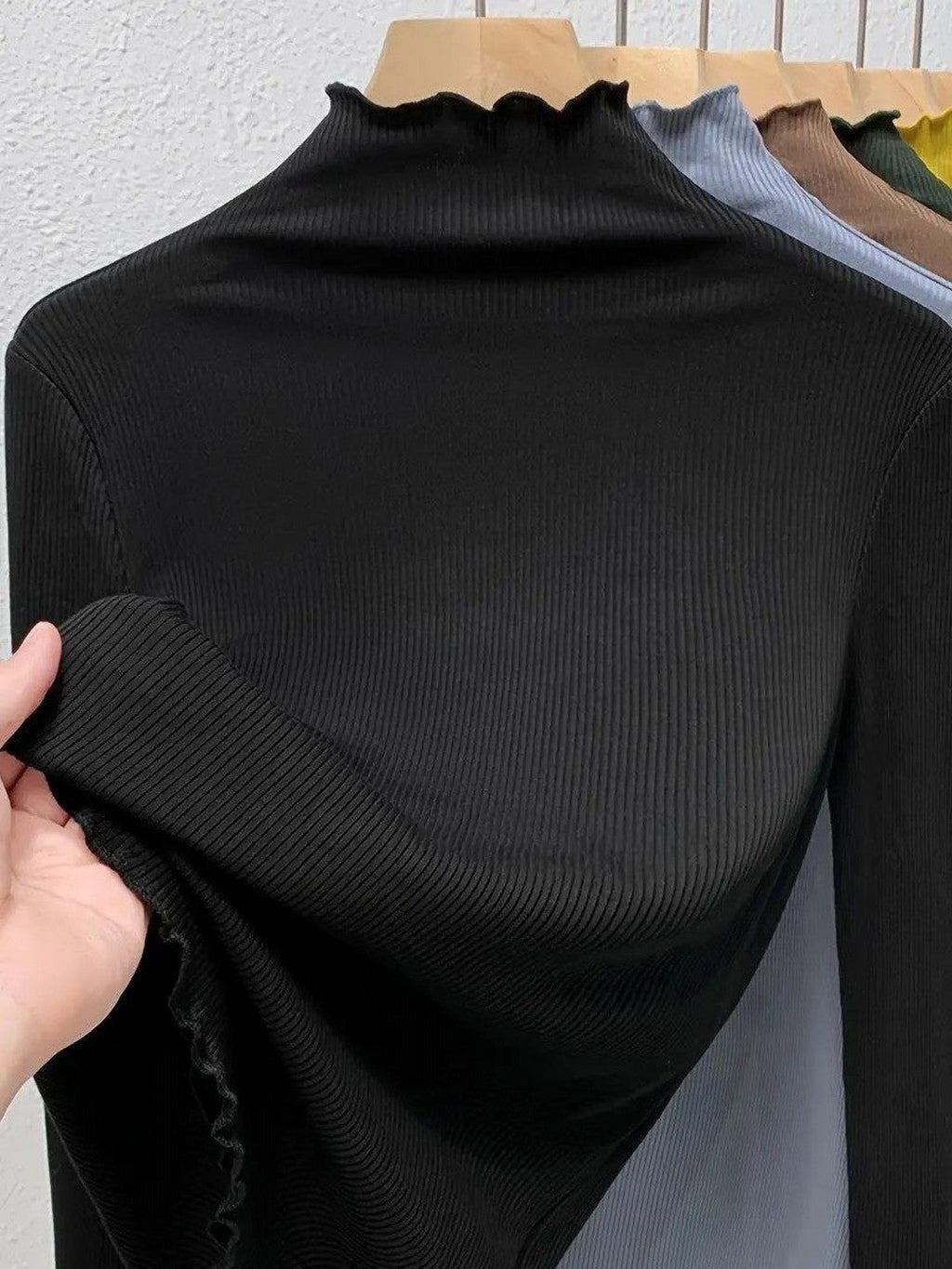 Noir Chic High Neck Top