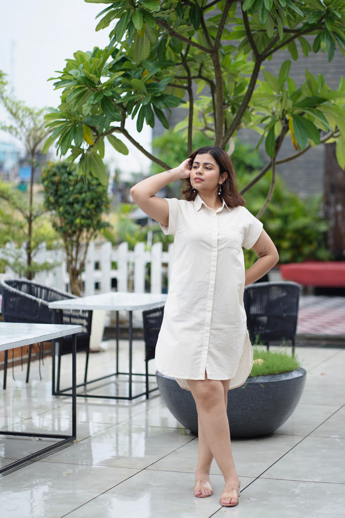 Breezy Linen Shirt Dress