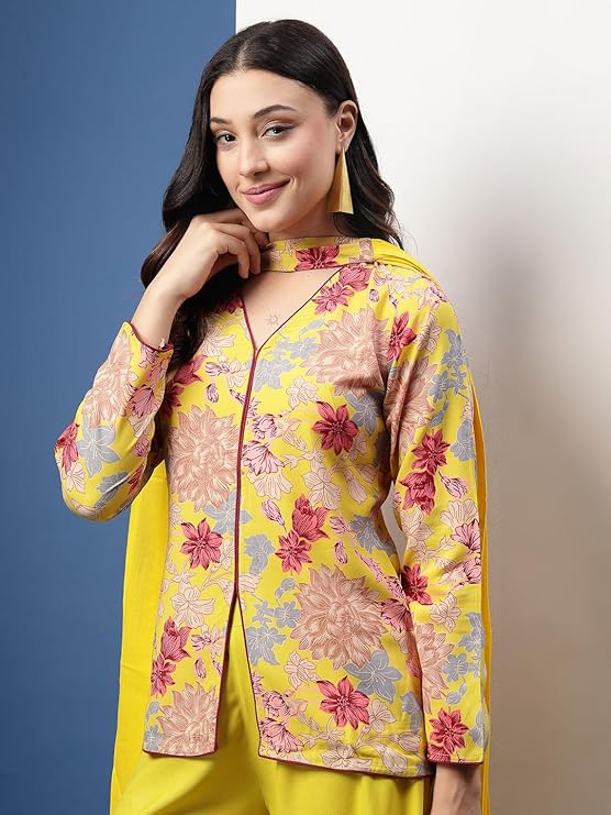 Sunshine Blossom Floral Kurta Set