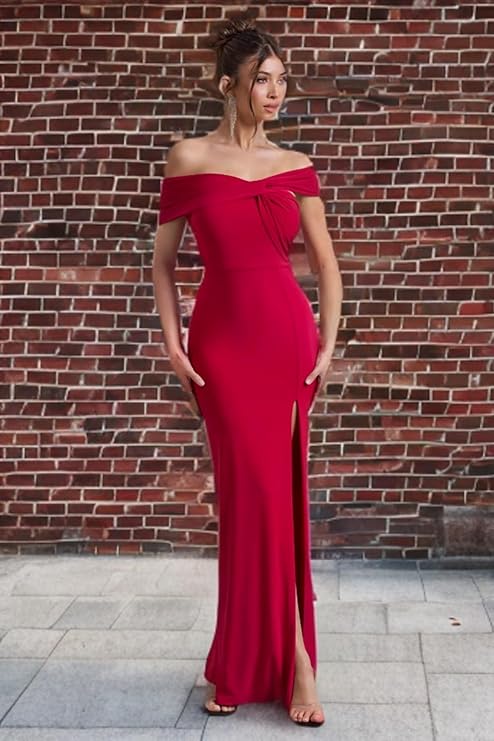 Crimson Curve Bodycon Dress