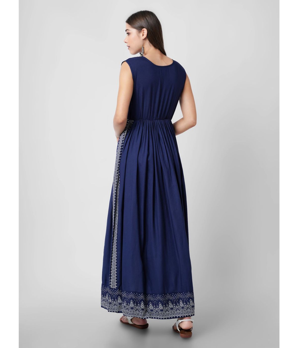 Trendy  Blue Kurta with Elegant Print