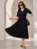Midnight Classic Fit & Flare Midi Dress