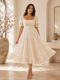 Pearl Bloom Floral Midi Dress