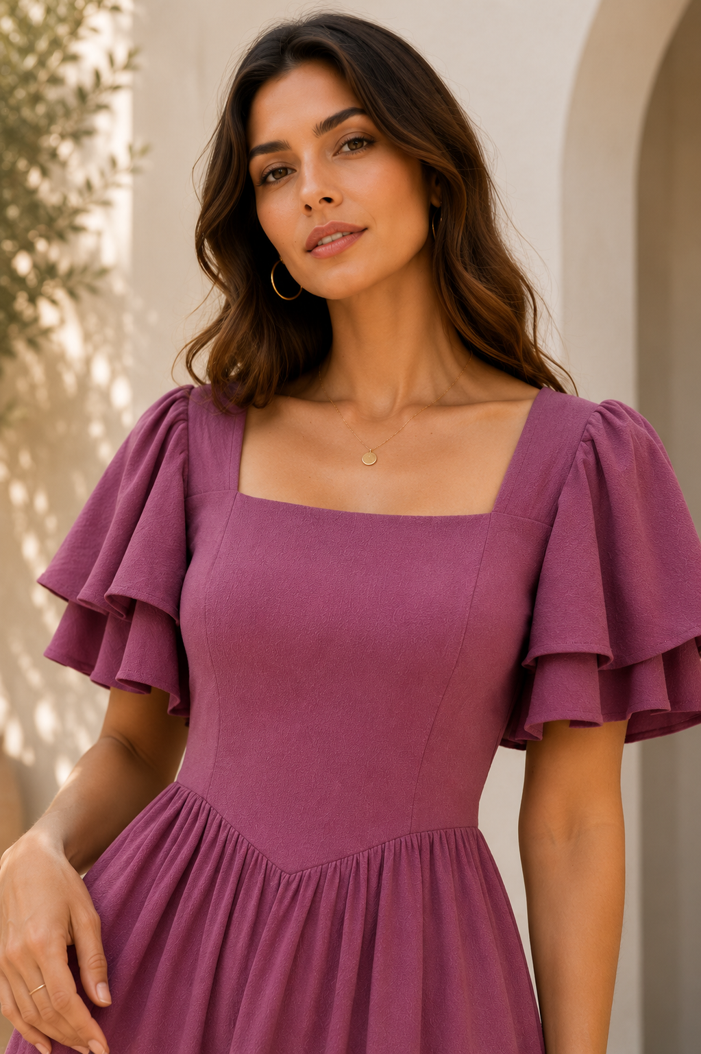 Royal Grace Fit & Flare Midi Dress