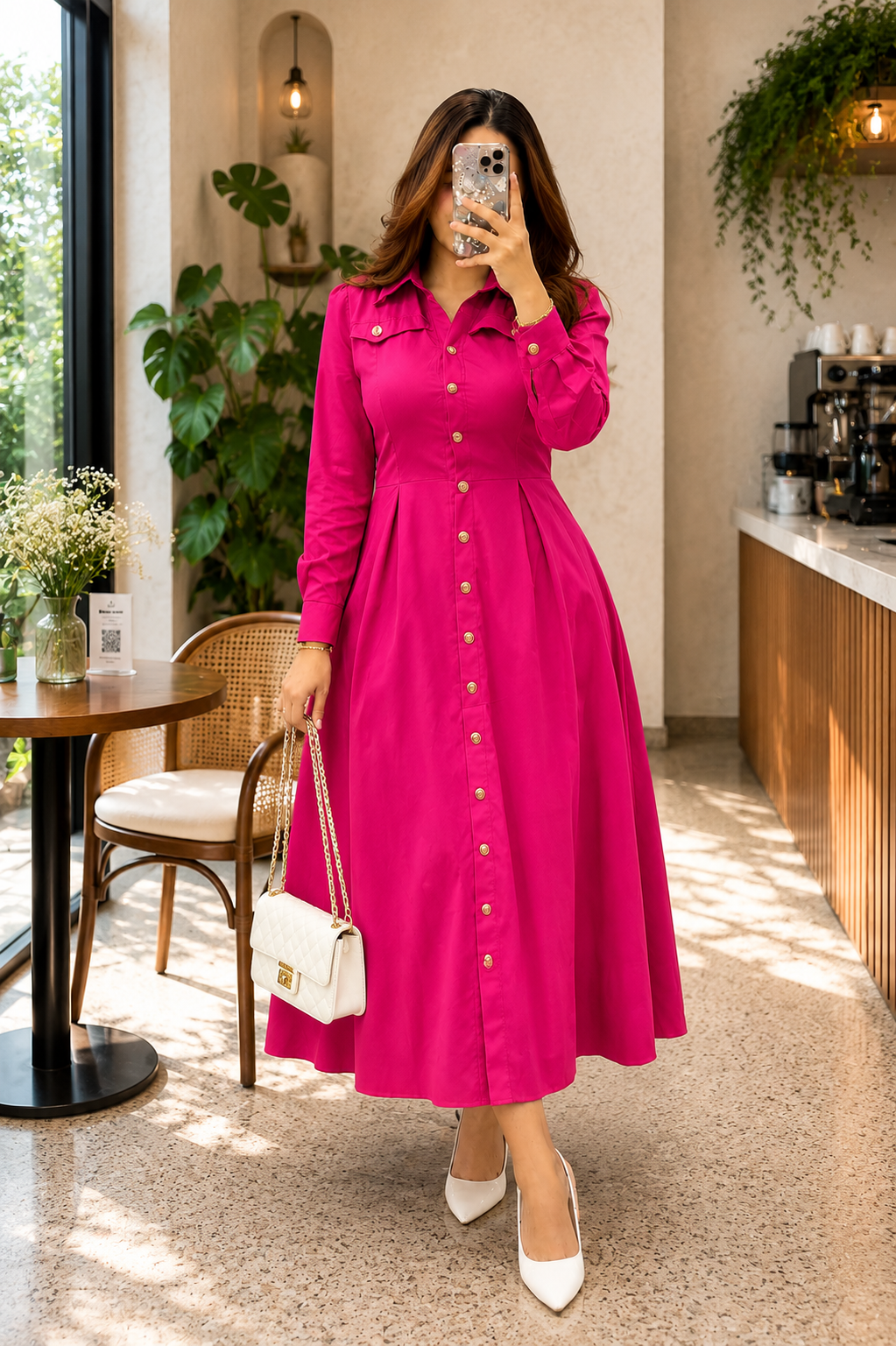Pink Women’s Soft Rayon Dress