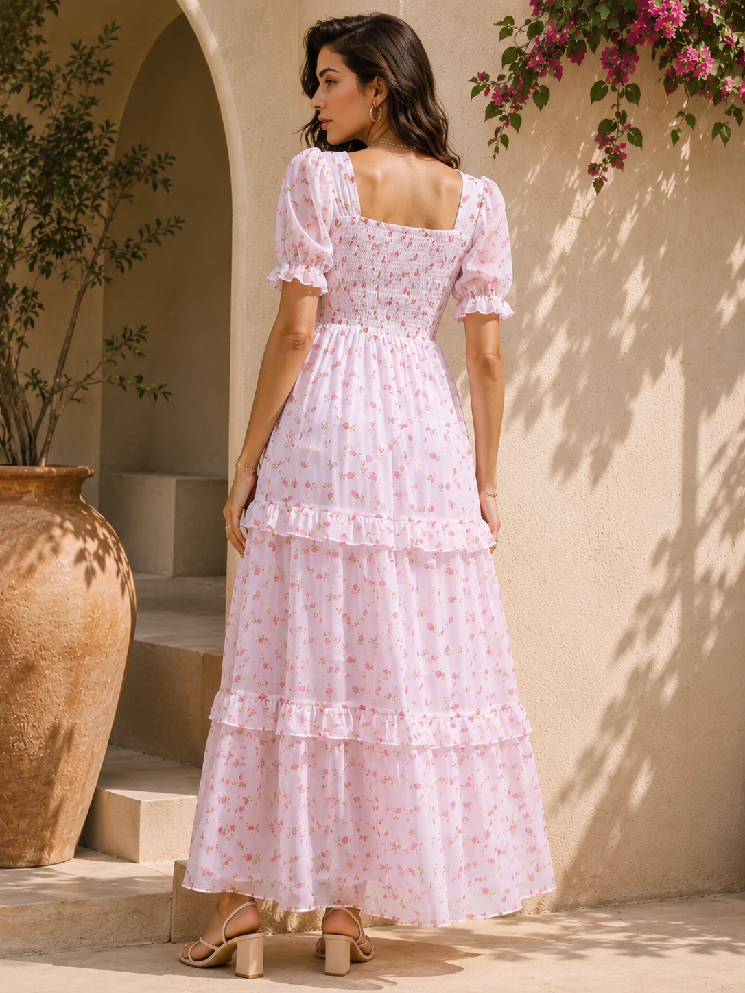 Blossom Whisper Floral Maxi Dress
