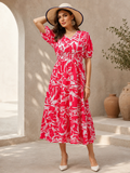 Blush Elegance Crepe Midi Dress