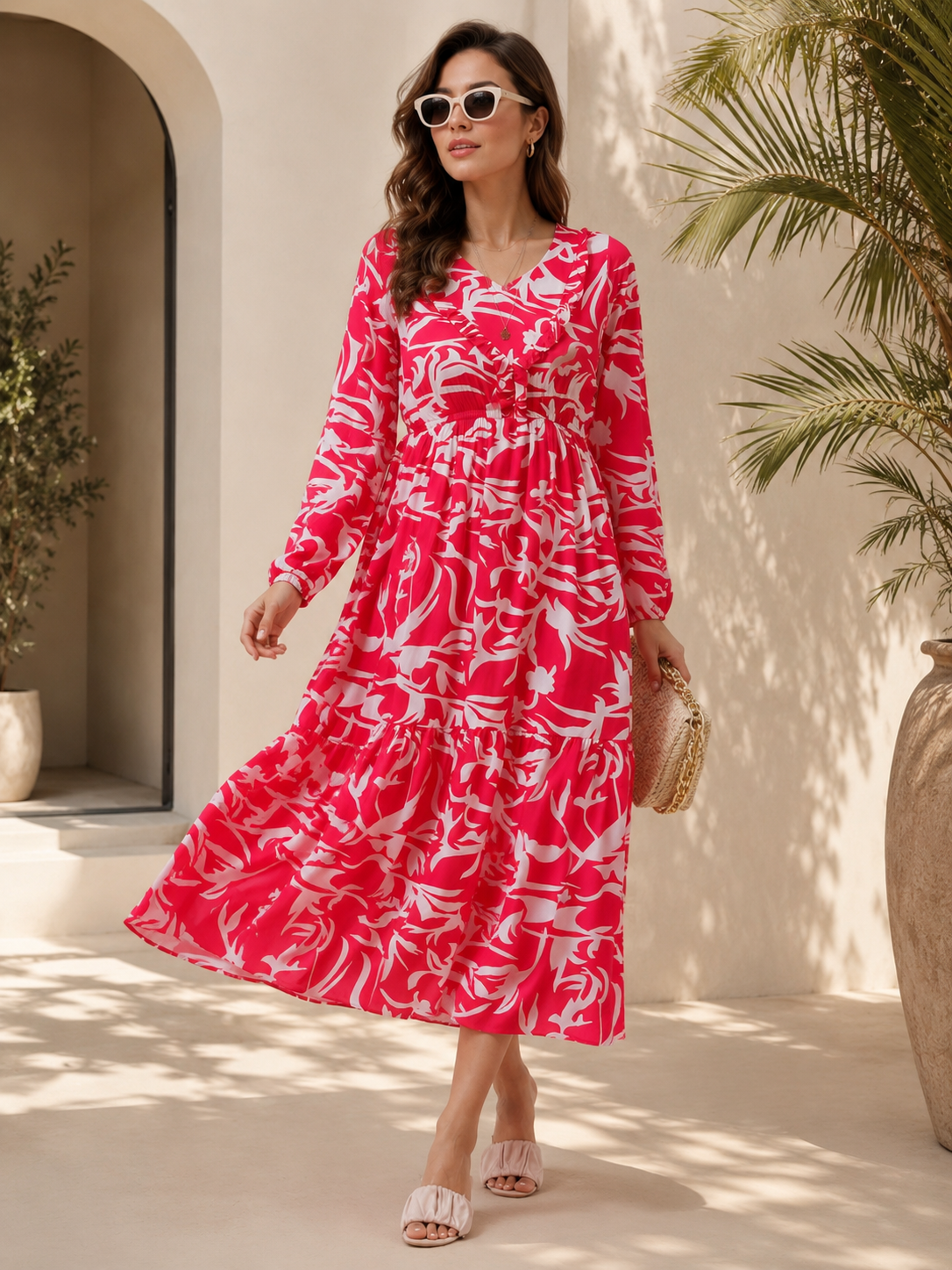 Timeless Charm Fit & Flare Midi Dress