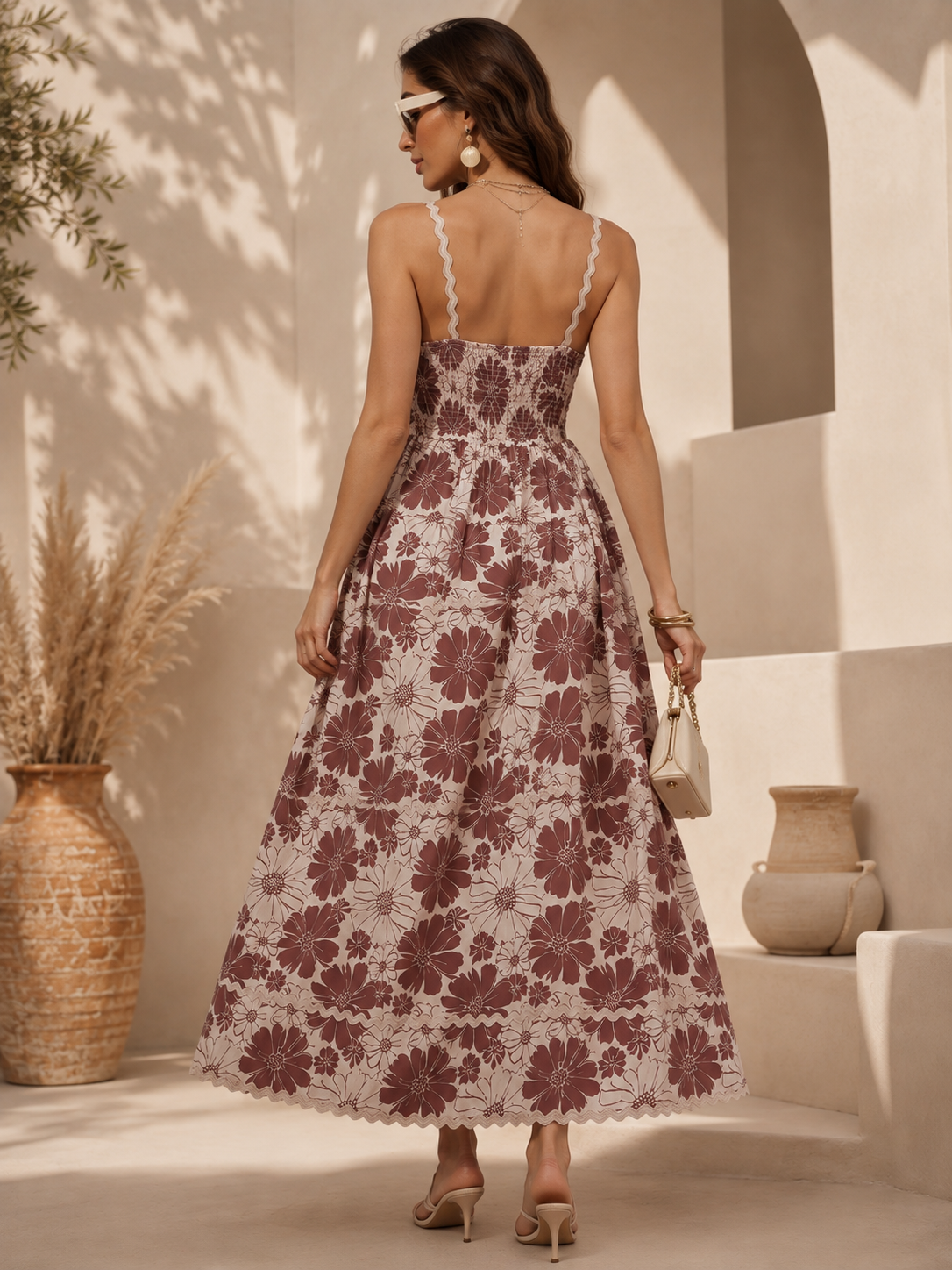 Serenity Flare Shoulder Strap Maxi Dress