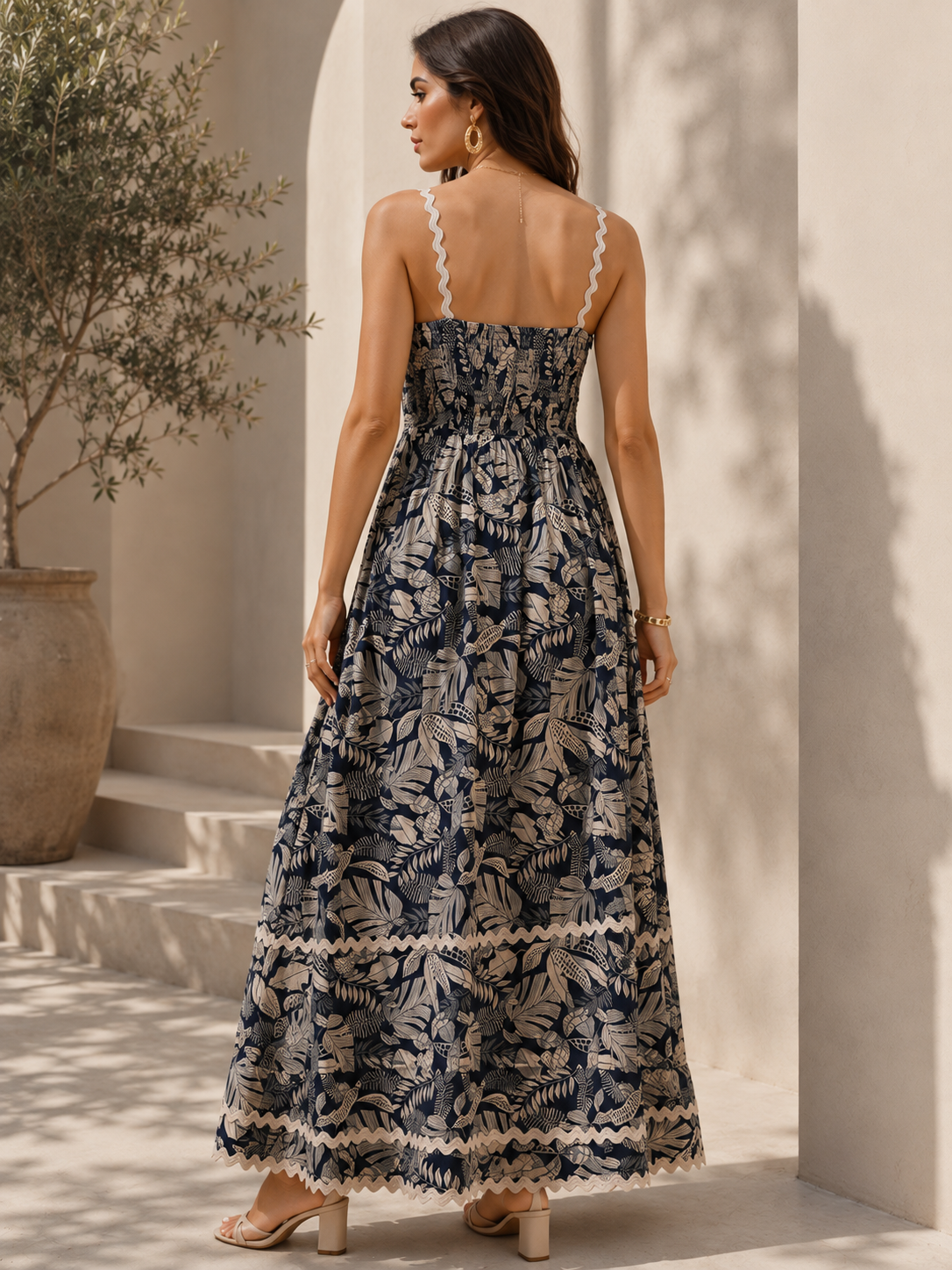 Breezy Charm Spaghetti Dress