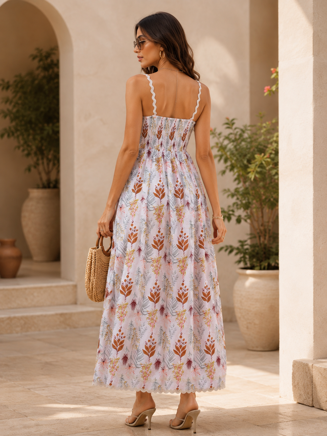 White Whisper Shoulder Strap Maxi Dress