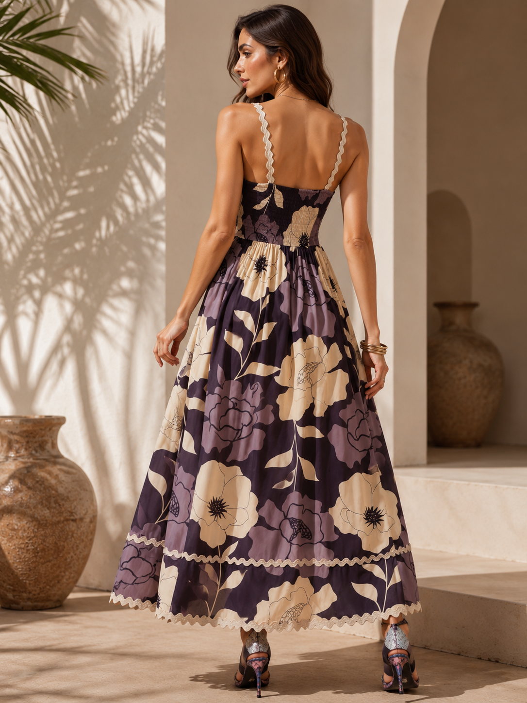 Breezy Straps Fit & Flare Dress