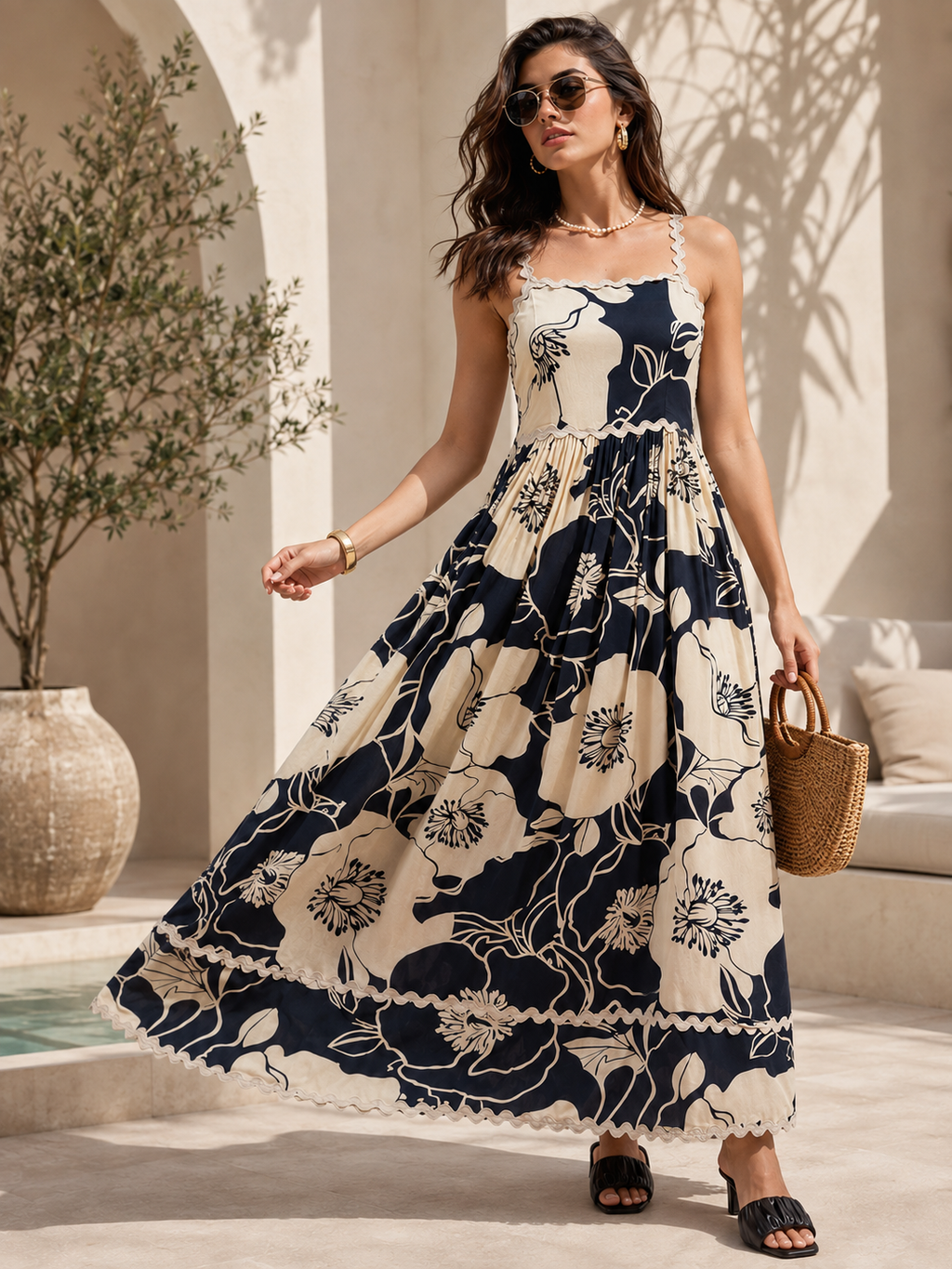 Strappy Charm Fit & Flare Dress