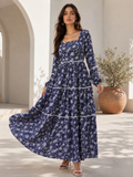 Floral Grace Fit & Flare Maxi Dress