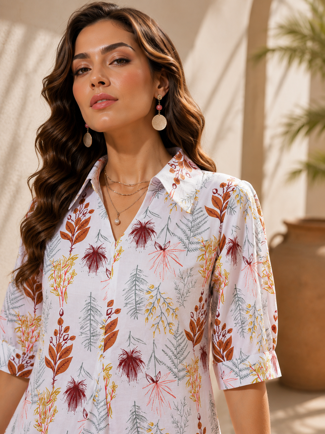 Timeless White Flared Midi Dress