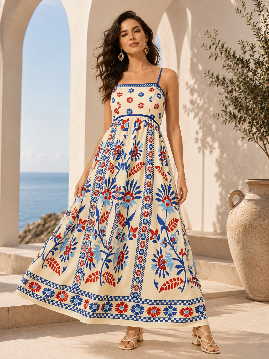 Bluebell Bloom Floral Maxi Dress