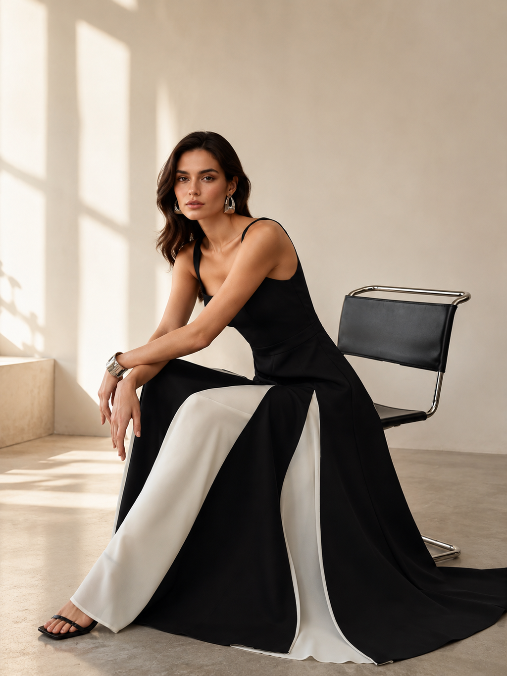 Midnight Muse Colorblock Maxi Dress