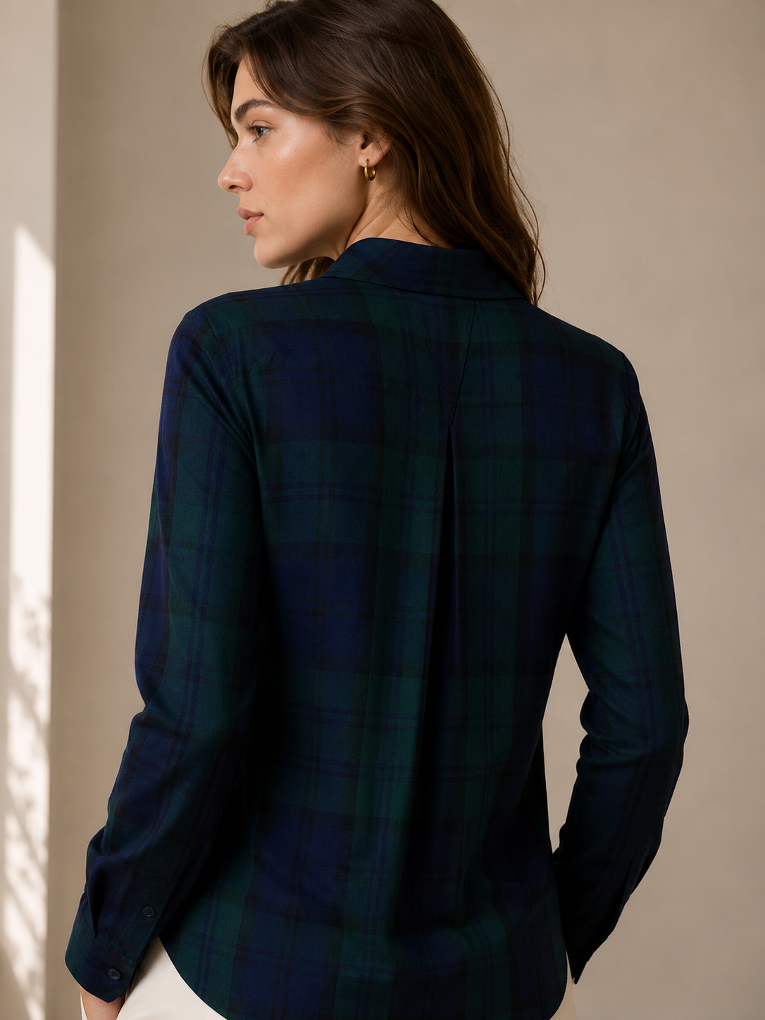 Classic Tartan Check Pattern Shirt