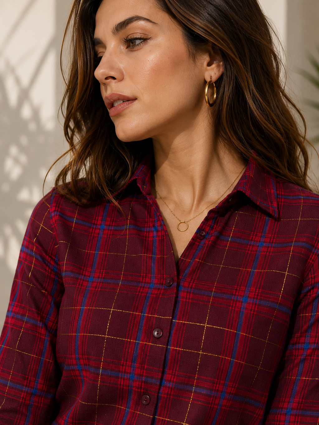 Classic Tartan Check Pattern Shirt