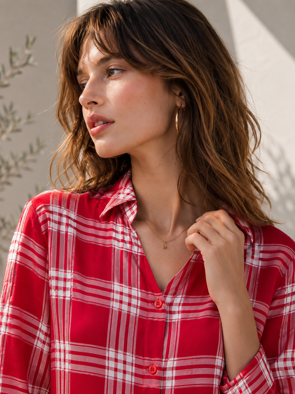 Classic Tartan Check Pattern Shirt