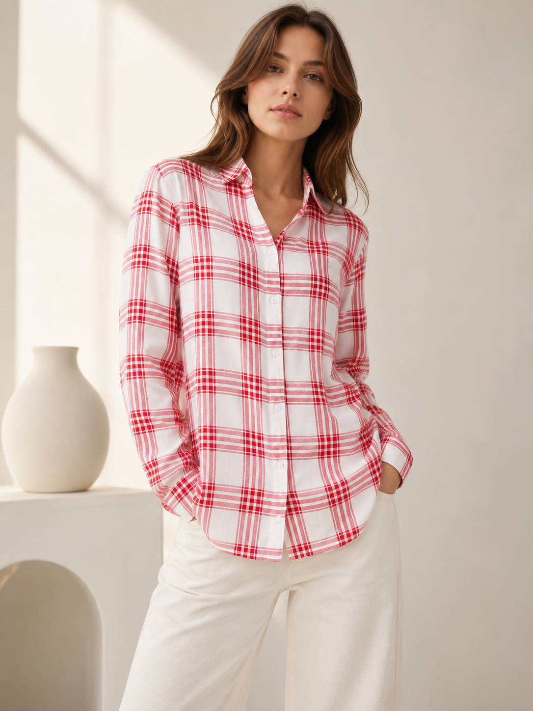 Classic Tartan Check Pattern Shirt