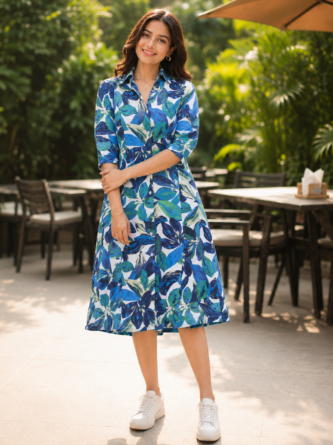 Classic Rayon Shirt Dress