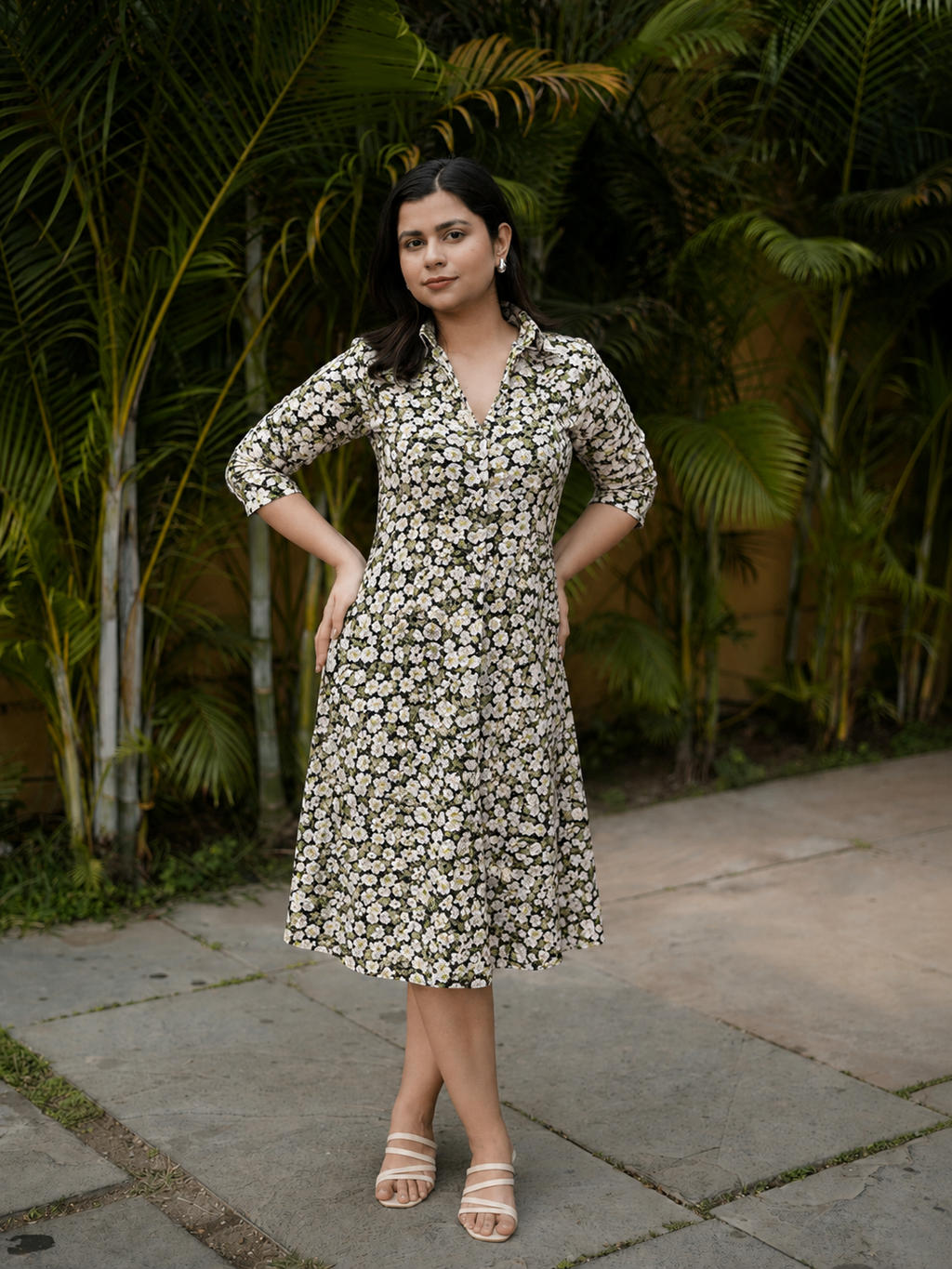 Classic Rayon Shirt Dress