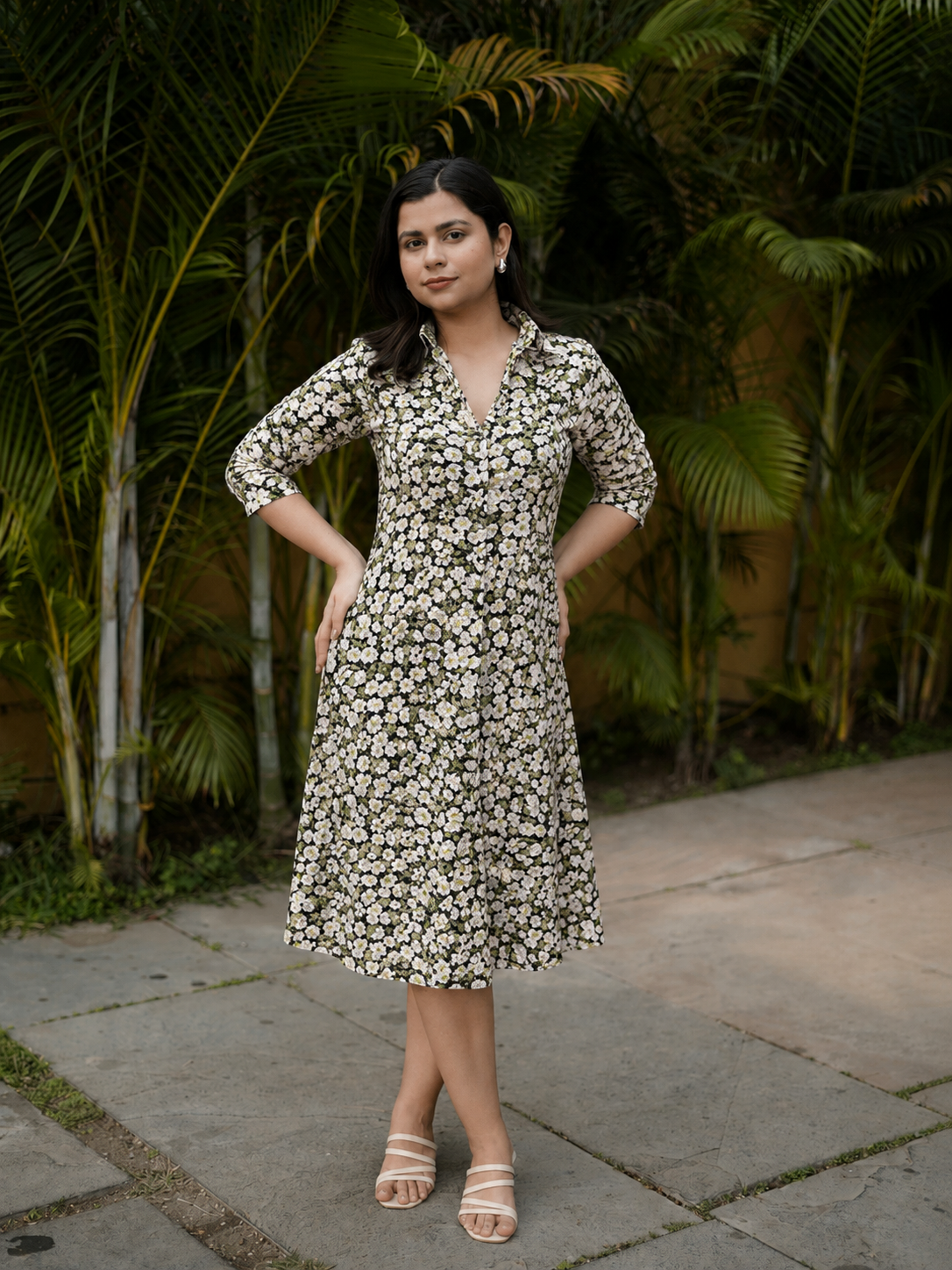 Classic Rayon Shirt Dress