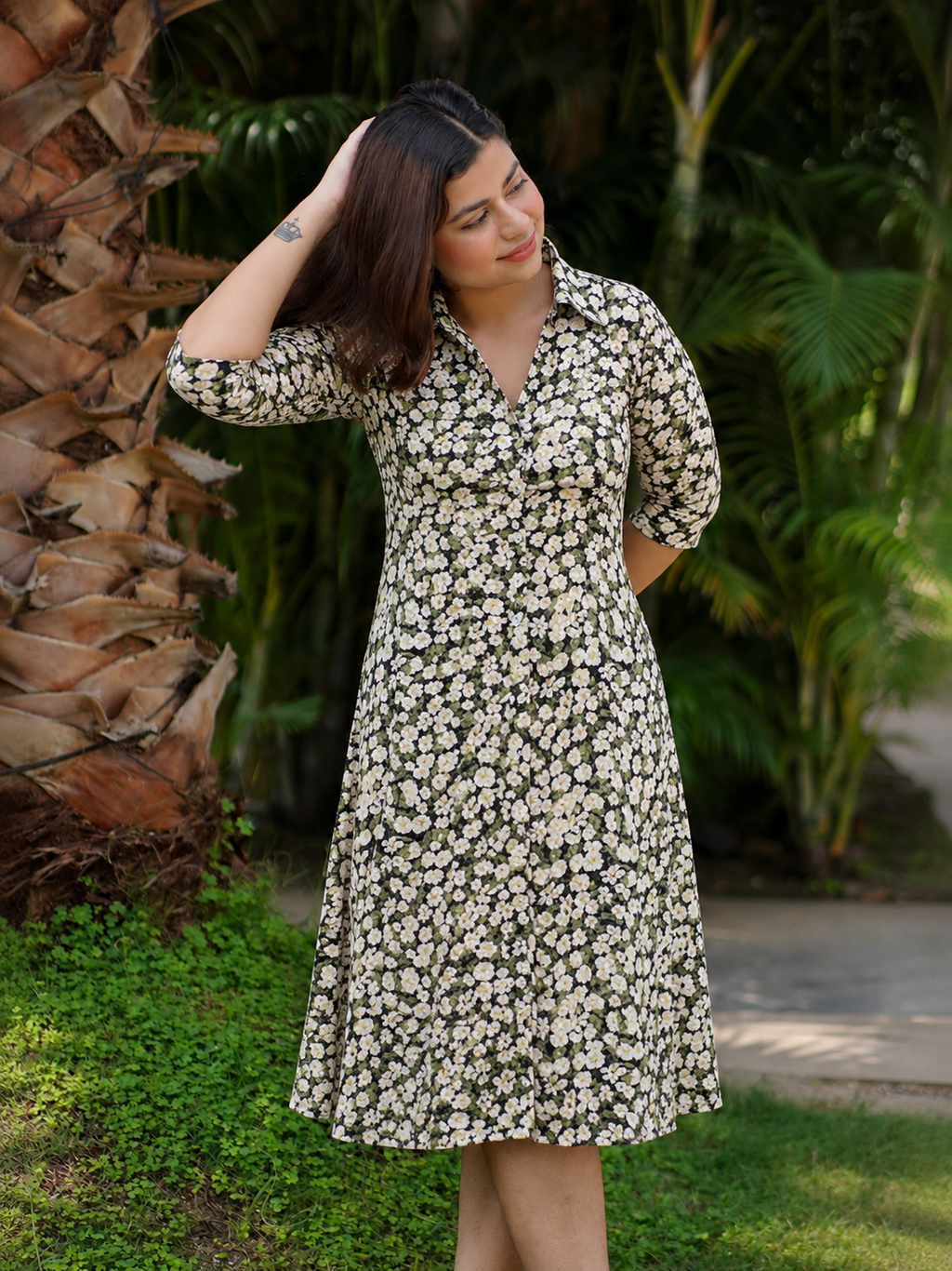Classic Rayon Shirt Dress