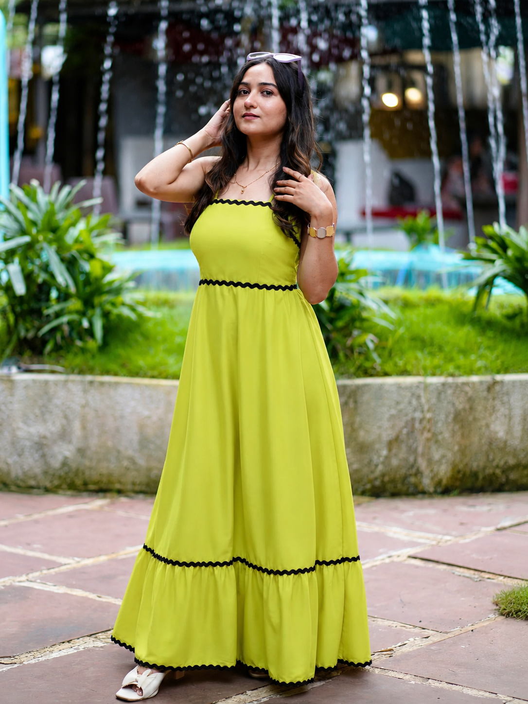 Meadow Mist Strappy Maxi Dress