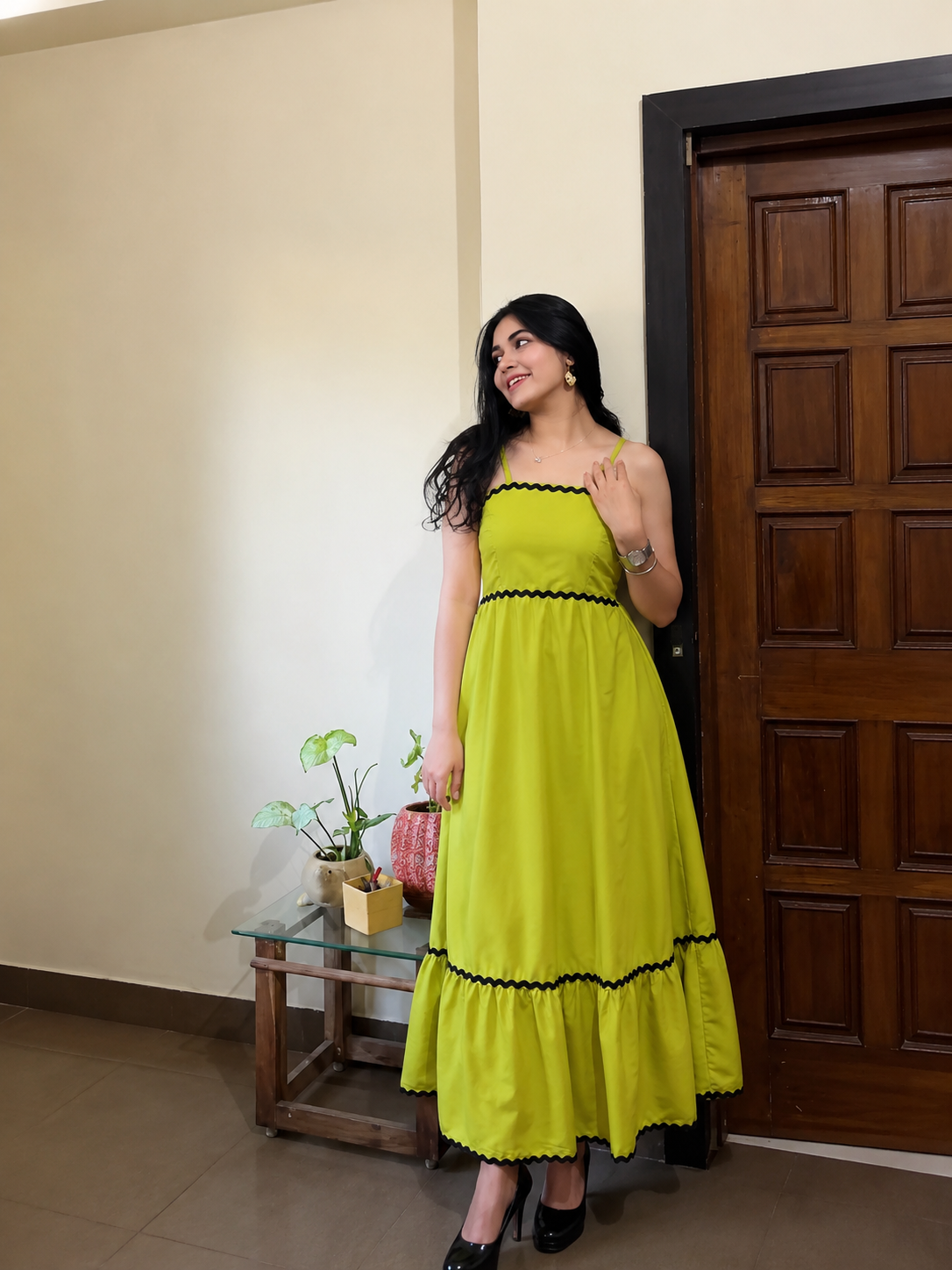 Meadow Mist Strappy Maxi Dress