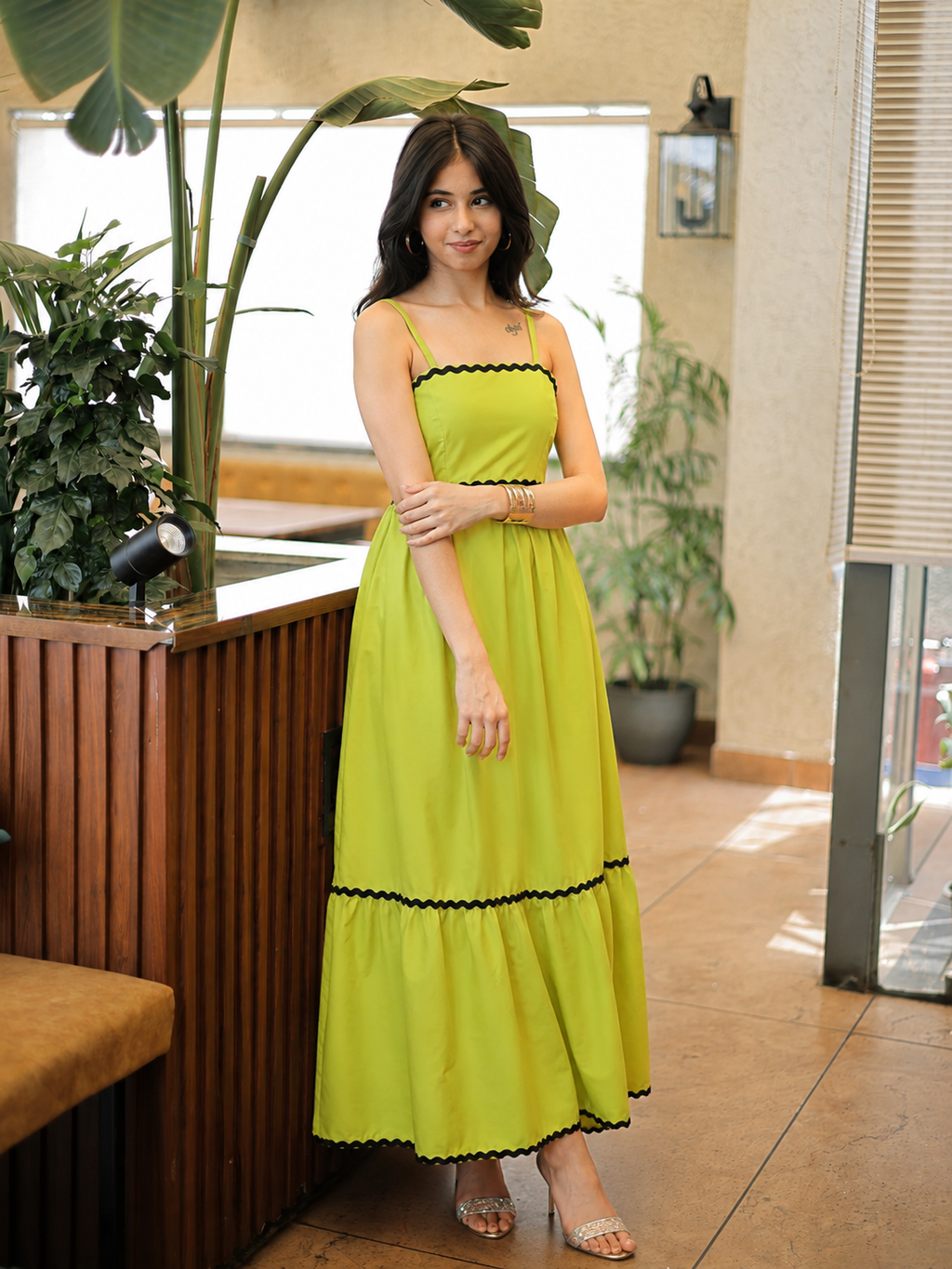 Meadow Mist Strappy Maxi Dress
