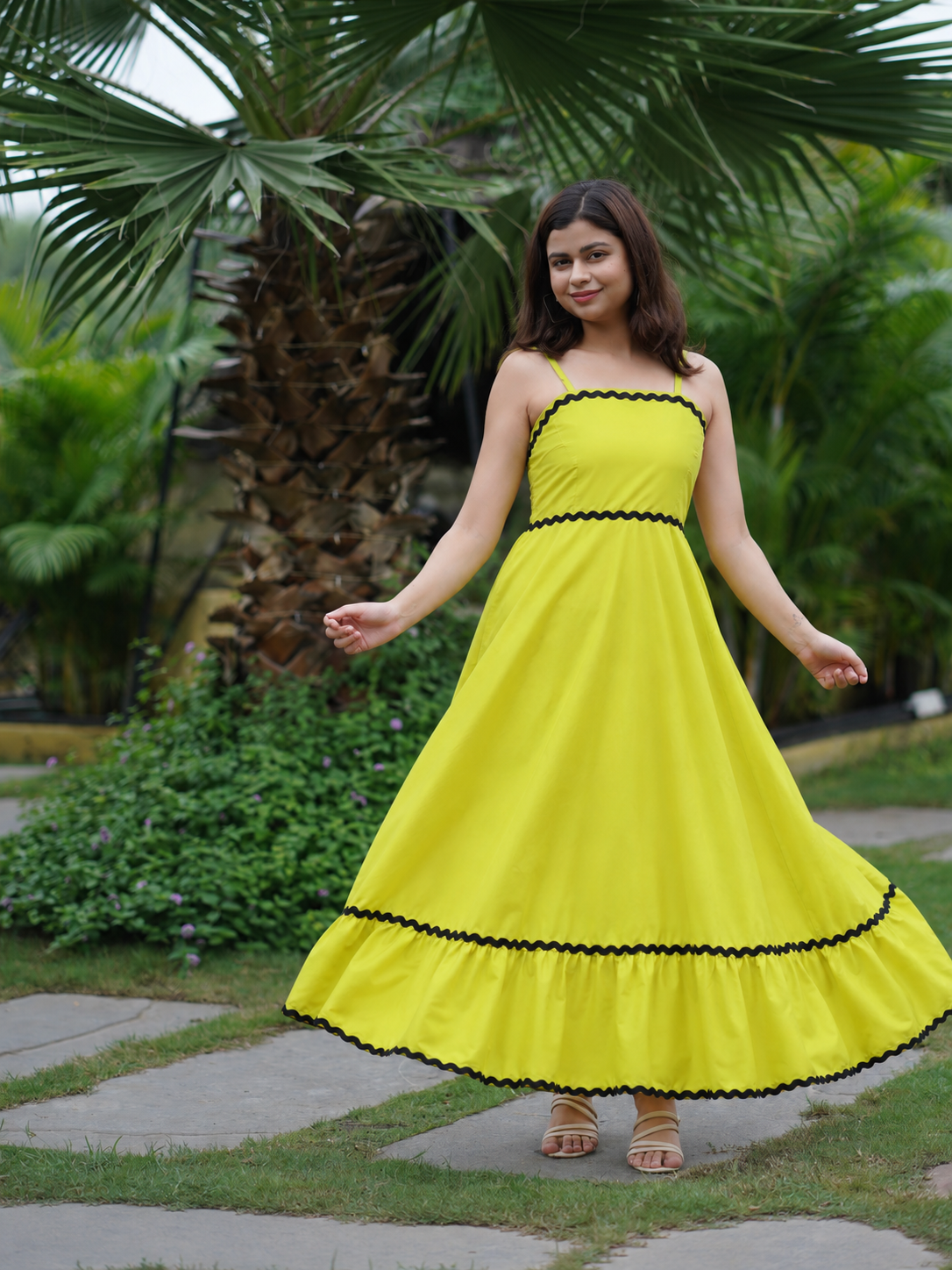 Meadow Mist Strappy Maxi Dress