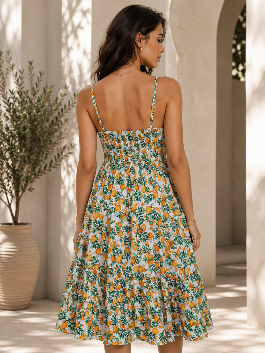 Blossom Breeze A-Line Midi Dress