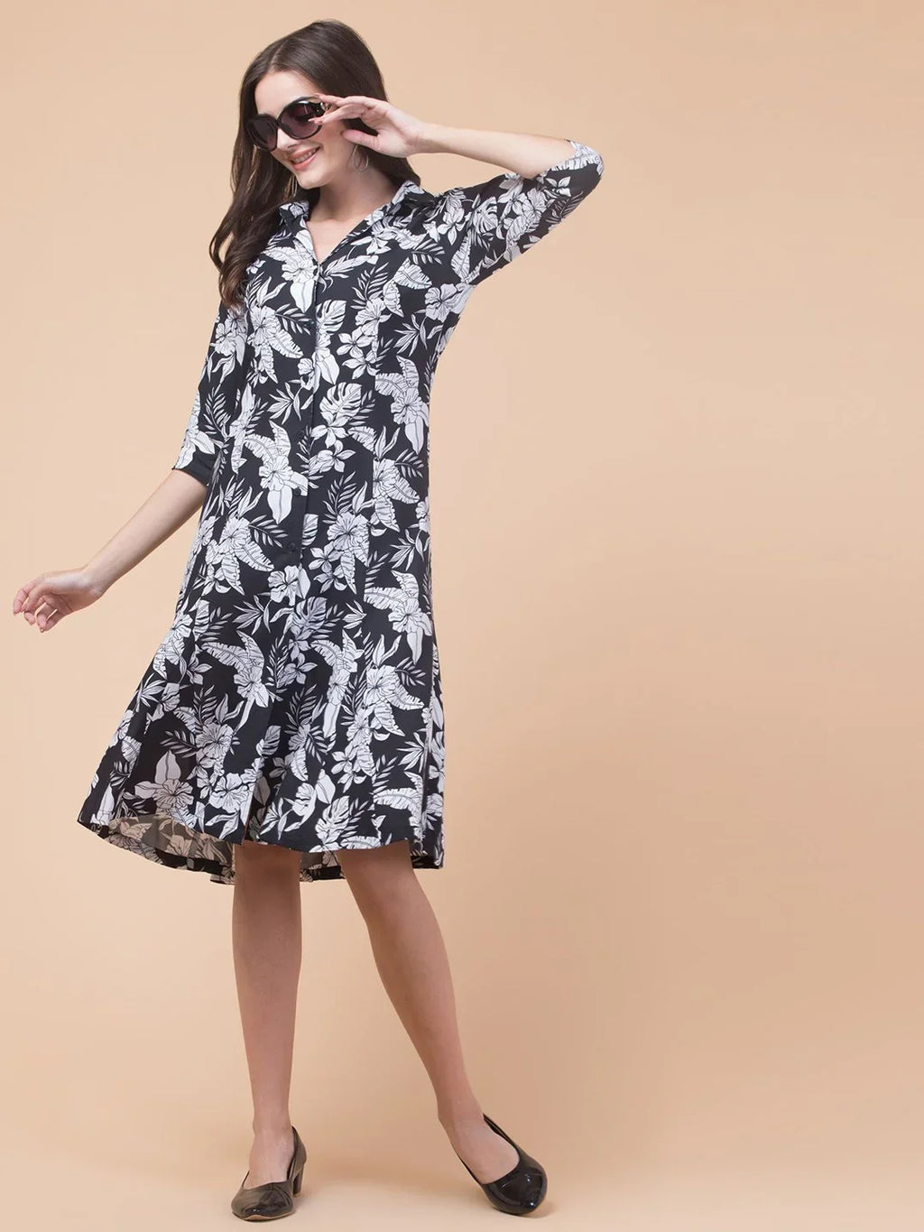 Classic Rayon Shirt Dress