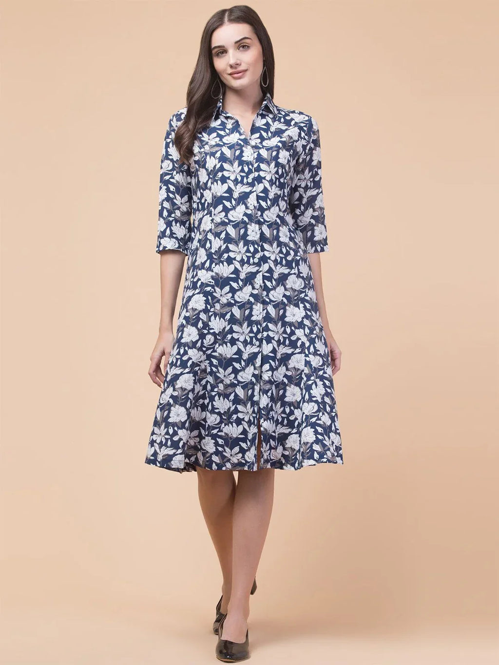 Classic Rayon Shirt Dress