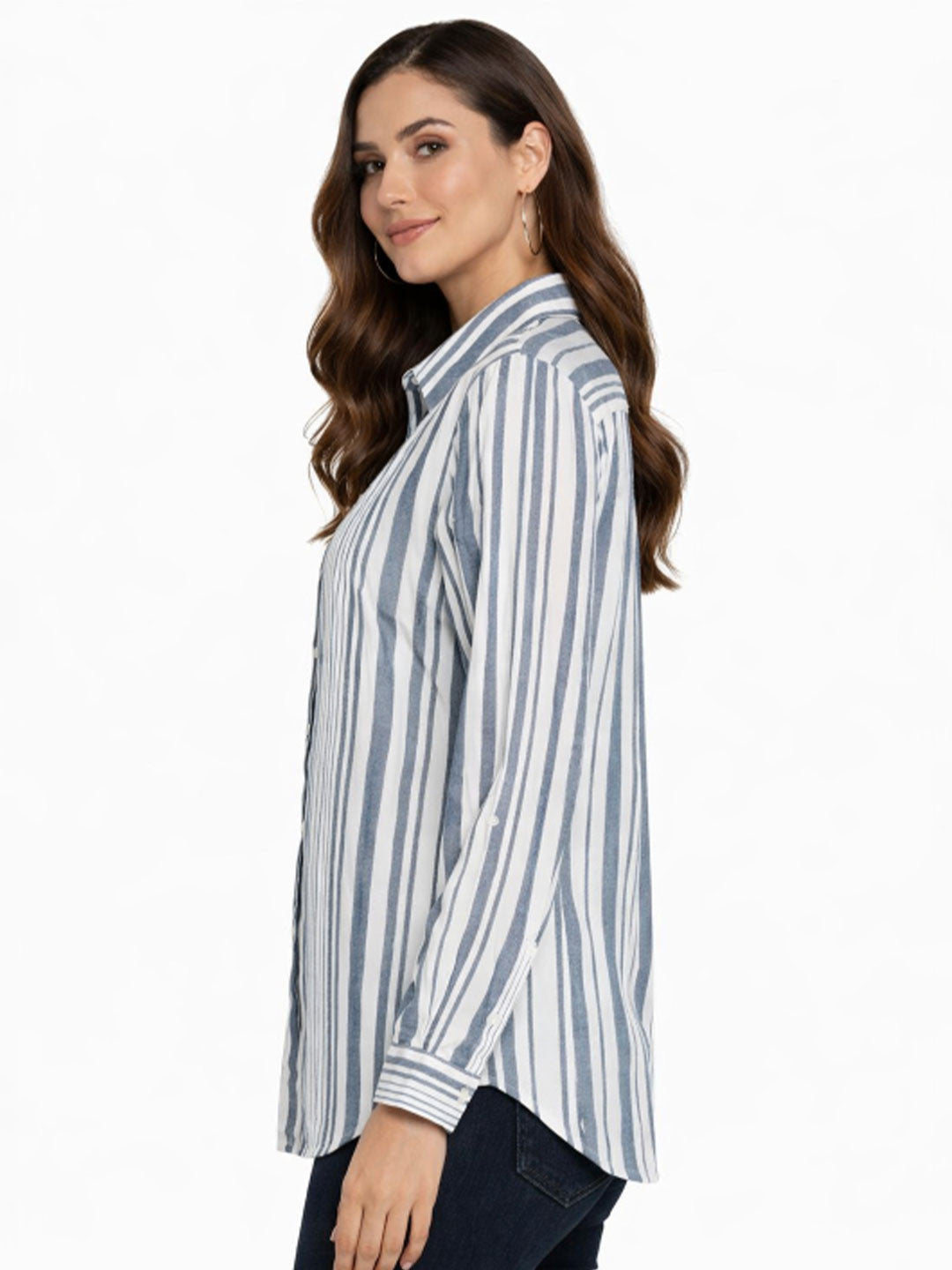White Stripe Elegance Shirt