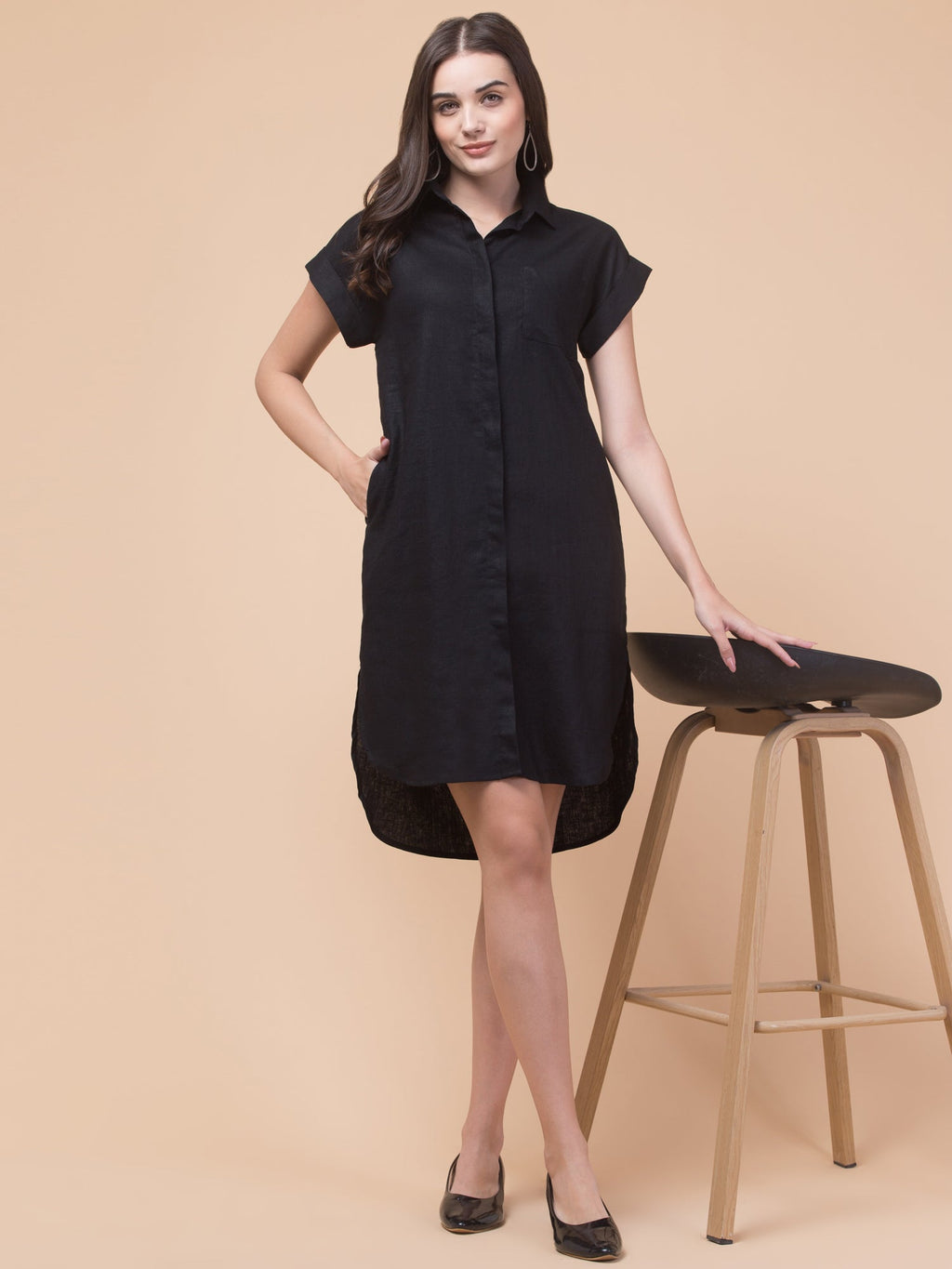 Breezy Linen Shirt Dress