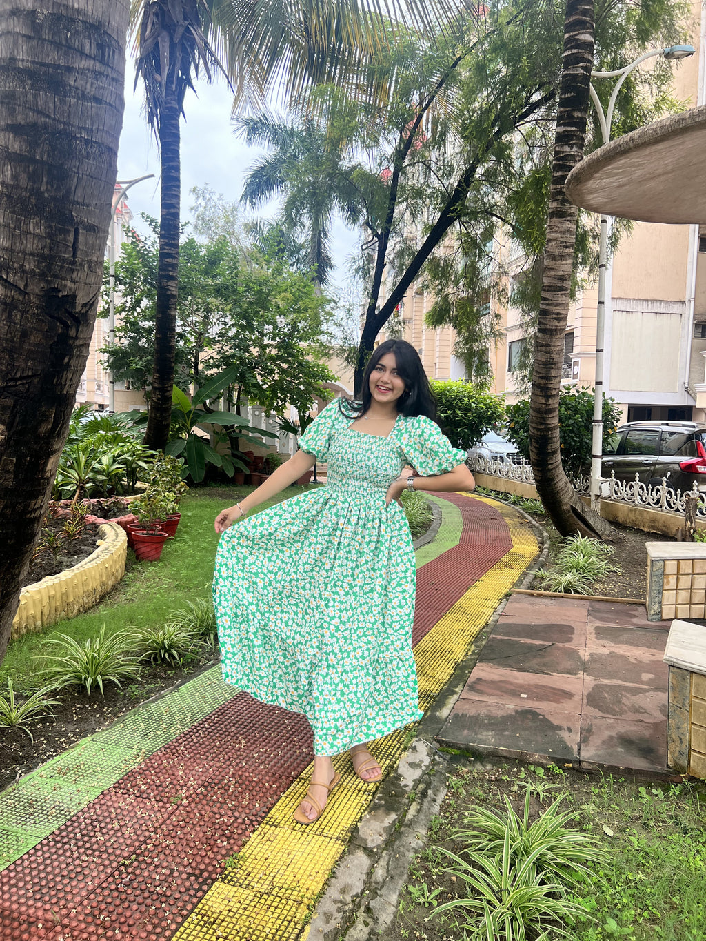 Radiant Printed Maxi Dress